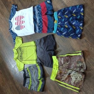 Boys 4t swim suit lot (lot of 7)